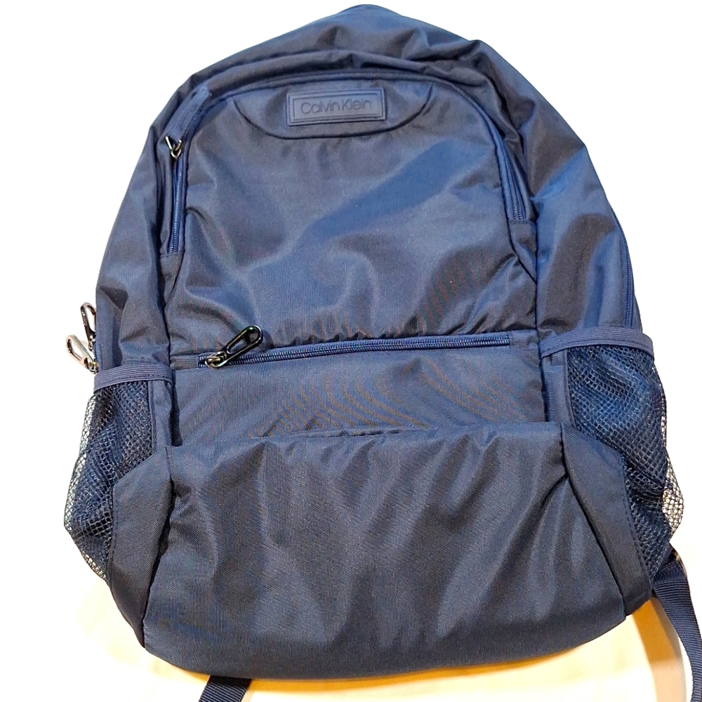 Calvin Klein Backpack New w/o Tags 18x13 Inches Navy Blue